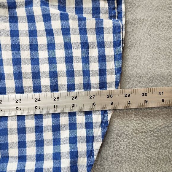 Gap Shirt Men XL Blue Check Casual Long Sleeve Original Fit Collared Button Down - Picture 4 of 11